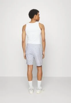 Pier One Pleated Seersucker Short - Shorts - Blue -Elegancia Tienda De Ventas 0505307b83204187a2876ecbcc2f0c68