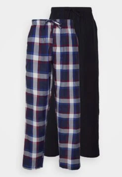 Pier One 2 Pack - Pantalón De Pijama - 503 - Dark Blue_302 - Red -Elegancia Tienda De Ventas 063b88d7f4b14317a1b84bef67ff886c