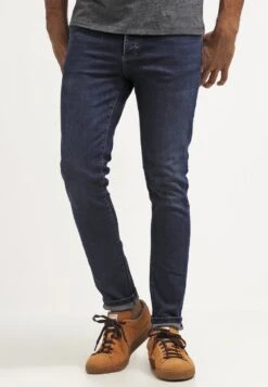 Pier One Vaqueros Slim Fit - Dark Blue Denim