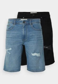 Pier One Unisex 2 Pack - Shorts Vaqueros - Blue/Black Denim 12 Pier One Unisex 2 Pack - Shorts Vaqueros - Blue/Black Denim -Elegancia Tienda De Ventas 07a2a099e2d644ab8c70e05709f387ae