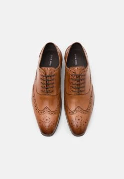 Pier One Leather - Zapatos Con Cordones - Cognac -Elegancia Tienda De Ventas 15f1d142a8814a208bbc0e7f2bb30aed