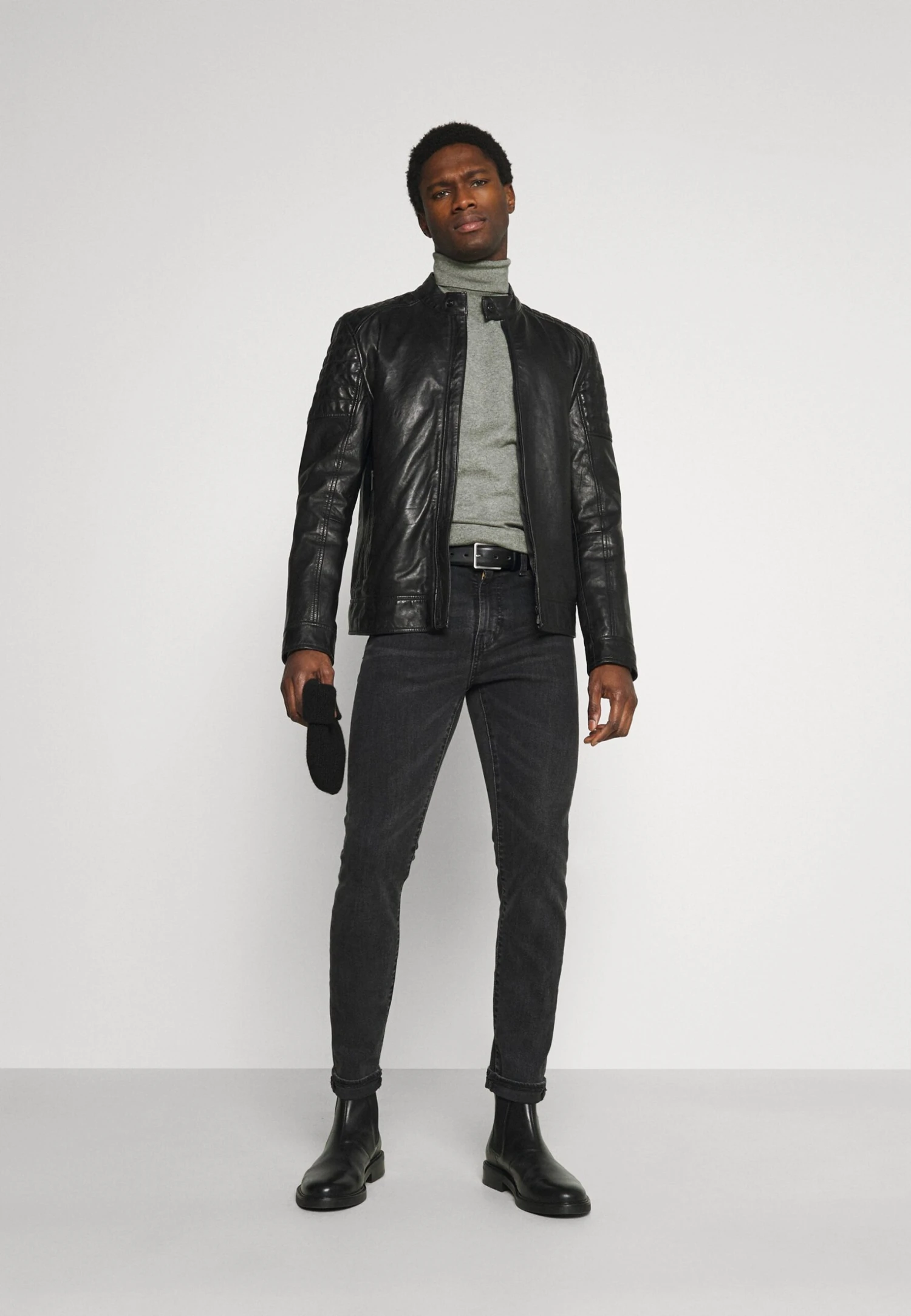 Pier One 2 Pack - Basic Turtleneck - Jersey De Punto - Black/Mottled Light Grey 1 Pier One 2 Pack - Basic Turtleneck - Jersey De Punto - Black/Mottled Light Grey