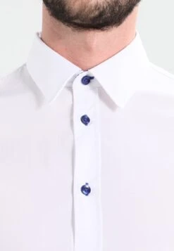 Pier One Camisa - White/Blue -Elegancia Tienda De Ventas 2003bd6b36ee489eb914b3cd355ce6c8