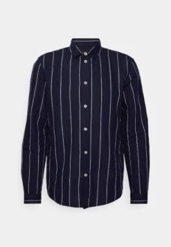 Pier One Linen Mix Stripe - Camisa - Dark Blue 10 Pier One Linen Mix Stripe - Camisa - Dark Blue -Elegancia Tienda De Ventas 3d79b1d40258406cbf02f1c2d4668403