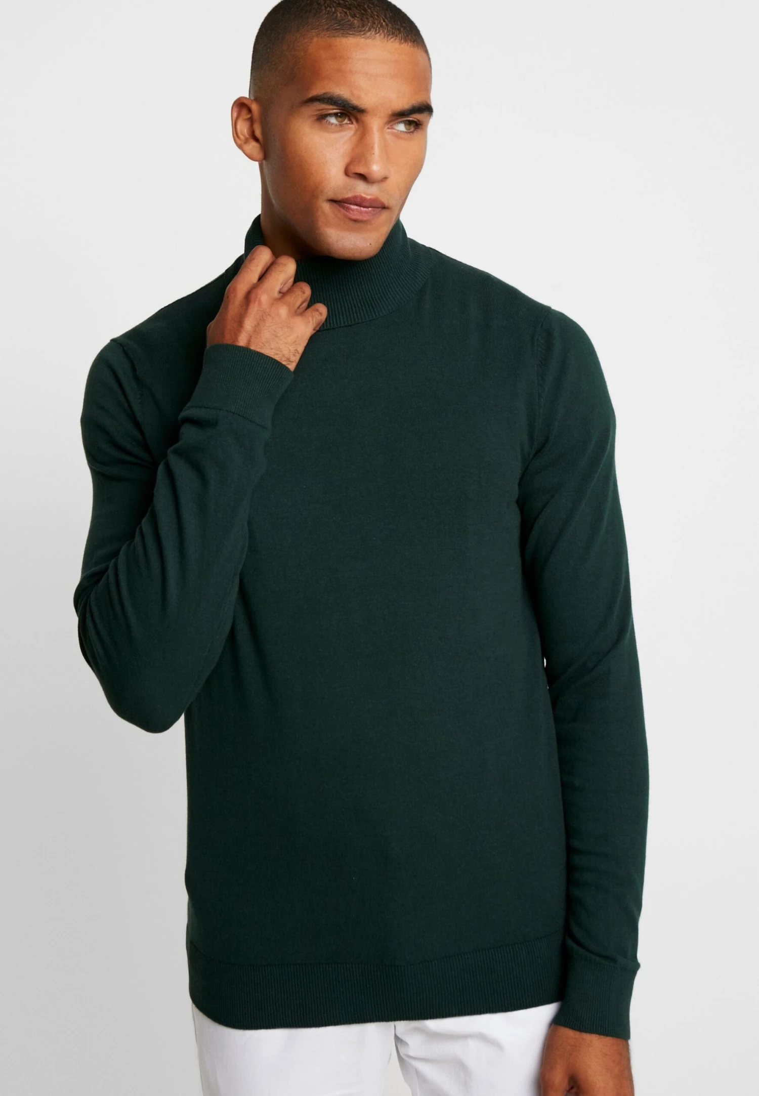 Pier One Jersey De Punto - Dark Green 1 Pier One Jersey De Punto - Dark Green