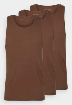 Pier One 3Pck Skin Tone Rib Vest- Camiseta Interior - Brown -Elegancia Tienda De Ventas 441df9f4c8f242f193b2f72b7d9c6a28