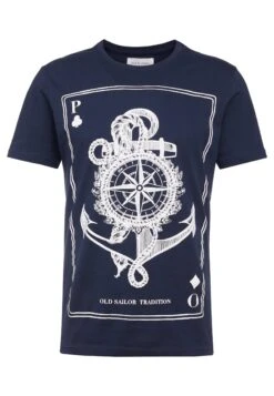 Pier One Camiseta Estampada - Dark Blue -Elegancia Tienda De Ventas 501d5d59625d4986819c07ebea070572