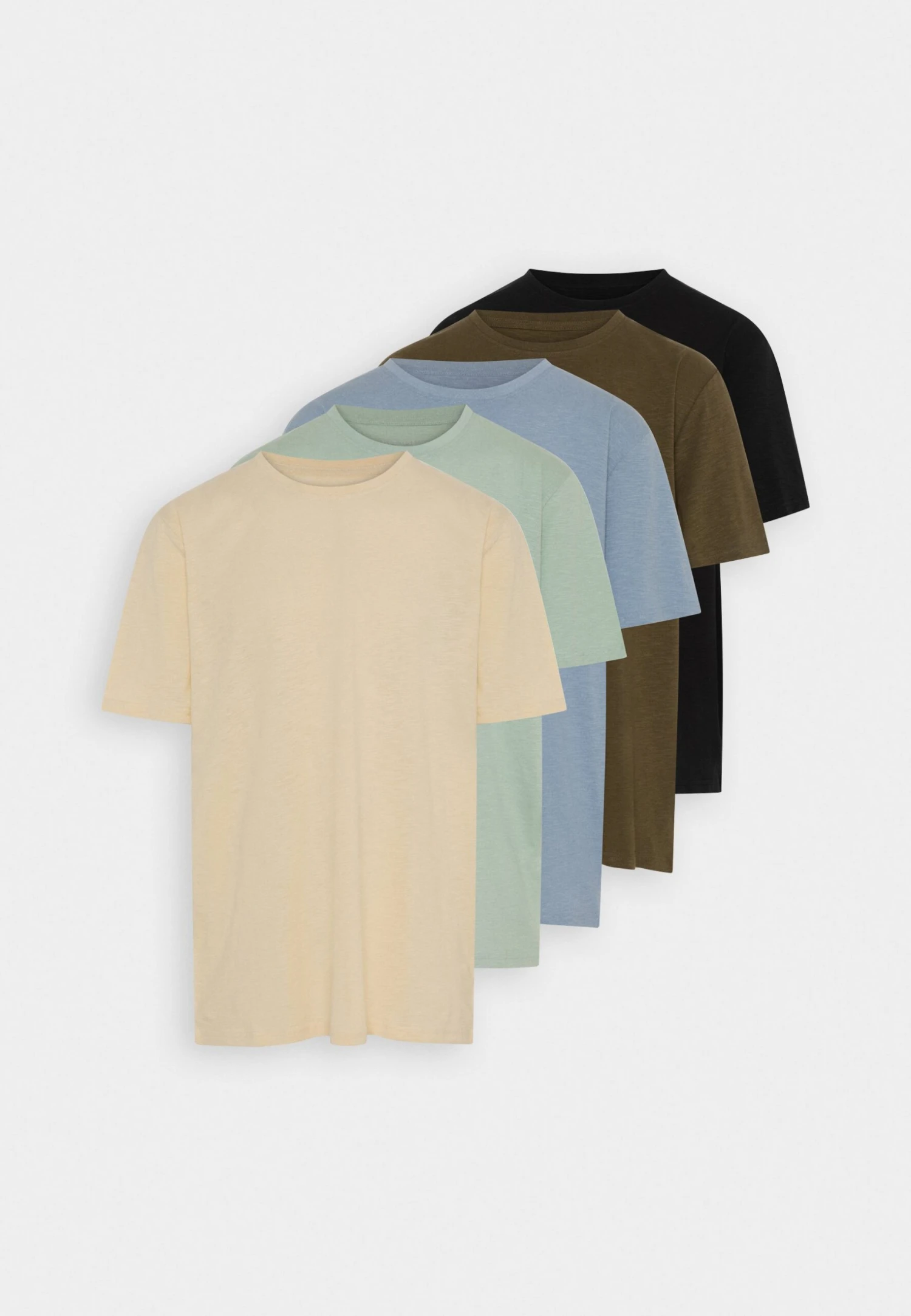 Pier One 5 Pack - Camiseta Básica - Mint/Off-White/Khaki 8 Pier One 5 Pack - Camiseta Básica - Mint/Off-White/Khaki - Imagen 8