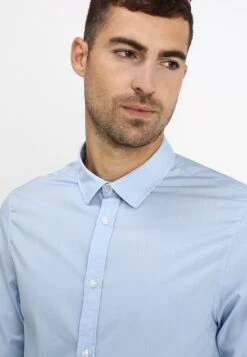 Pier One 2 Pack - Camisa Elegante - Light Blue/Dark Blue -Elegancia Tienda De Ventas 5ecc9a8b654d4ad789195b86f92aa59f