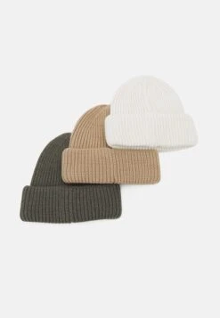 Pier One Unisex 3 Pack - Gorro - Beige/Green/White -Elegancia Tienda De Ventas 659a9fa23fb74e69a9051045f3a072fd