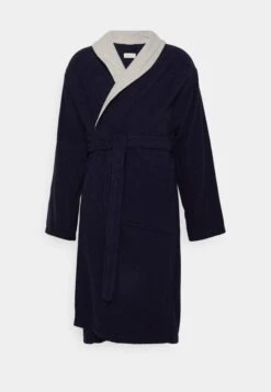 Pier One Shawl Towel Bathrobe - Albornoz -Dark Blue -Elegancia Tienda De Ventas 67f610d064e84b5daaa9a12f82d45b4b