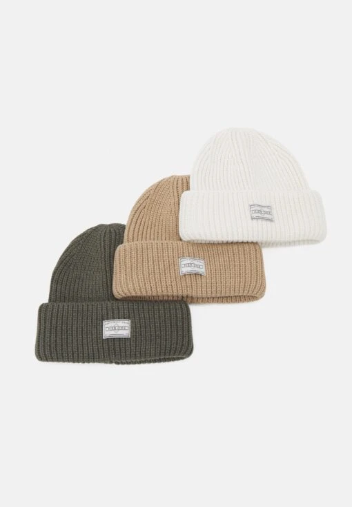Pier One Unisex 3 Pack - Gorro - Beige/Green/White -Elegancia Tienda De Ventas 6ad8097c027d4ec08970da09c291110d