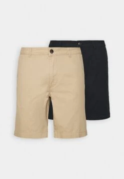 Pier One 2 Pack - Shorts - Tan/Black -Elegancia Tienda De Ventas 6d9aaab23c01455689a1f97d308c1dcf