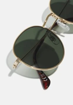 Pier One Unisex - Gafas De Sol - Gold-Coloured/Green -Elegancia Tienda De Ventas 757cc522f0d64d40943756228eeb0e2f