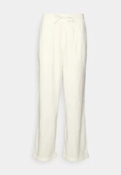 Pier One Drawcord Trousers Linen Blend - Pantalones - White -Elegancia Tienda De Ventas 82865836bb5b4fff94da44c3eaf1558d