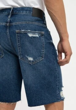 Pier One Shorts Vaqueros - Dark Blue Denim -Elegancia Tienda De Ventas 87967f7777b341e69e97f39a26d44312