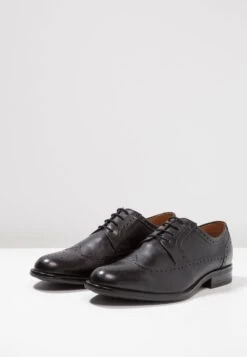 Pier One Leather - Zapatos Con Cordones - Black -Elegancia Tienda De Ventas 899f7d61c3284b97ba7bc19c719fb722