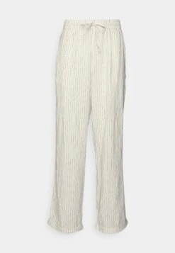 Pier One Drawcord Trousers Linen Blend - Pantalones - Off-White -Elegancia Tienda De Ventas 976f1ac0d05743c092e5a017af8c58d1