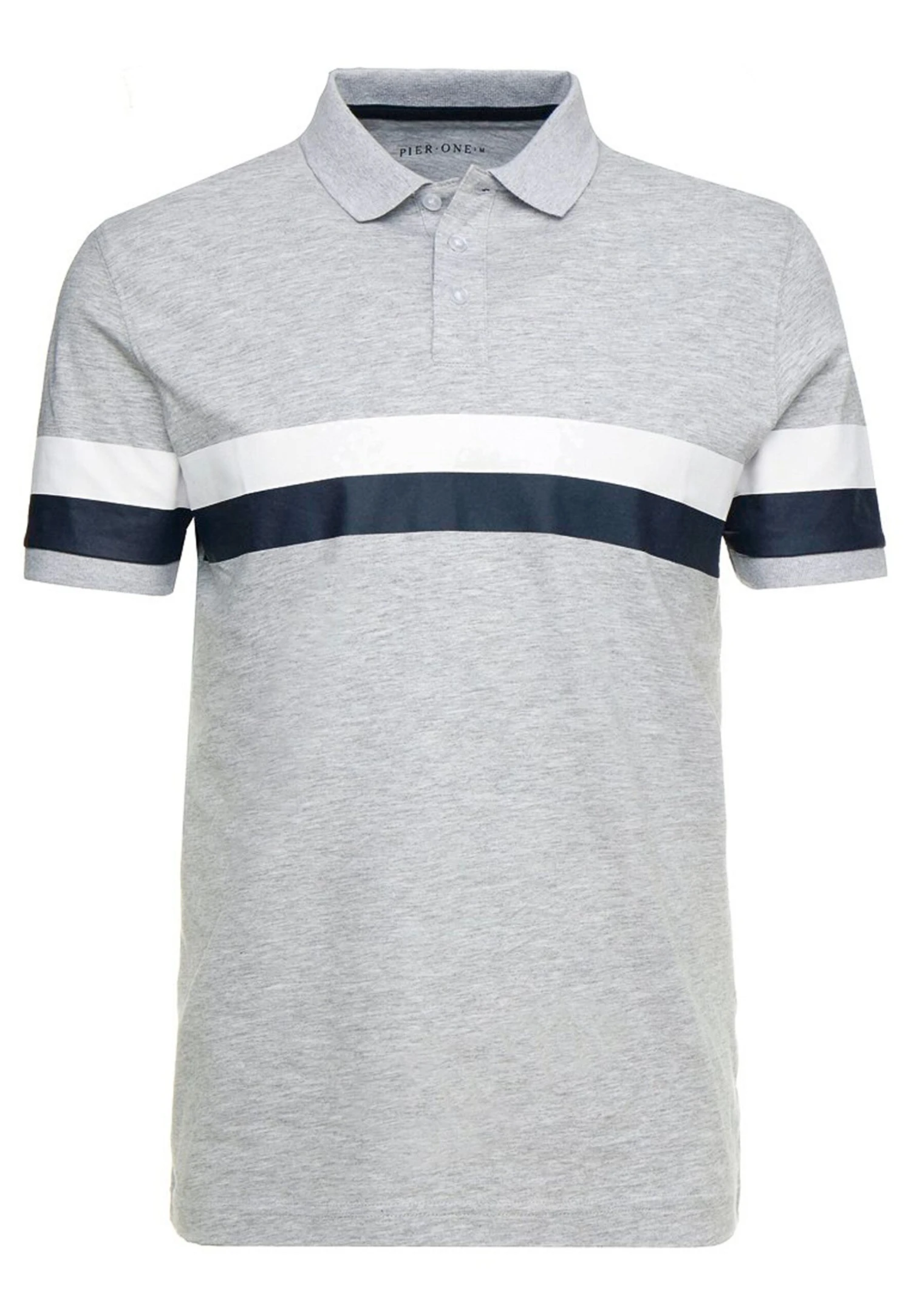 Pier One Polo - Mottled Light Grey 5 Pier One Polo - Mottled Light Grey - Imagen 5