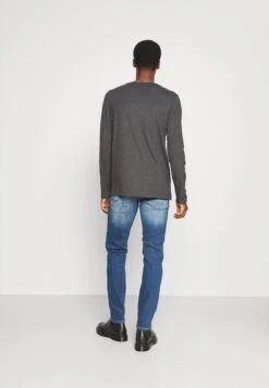 Pier One 2 Pack - Camiseta De Manga Larga - Dark Grey/Black -Elegancia Tienda De Ventas a601e52fa7974b079f93b858d4b782ec