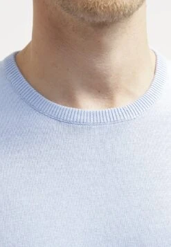 Pier One Basic Crewneck - Jersey De Punto - Light Blue -Elegancia Tienda De Ventas b041e581fd1148bba0db07cb588bf608