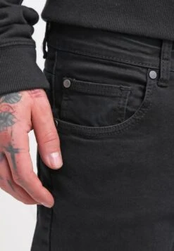 Pier One Vaqueros Slim Fit - Black -Elegancia Tienda De Ventas b48cc12fb4034b93a48fd865da8856f2