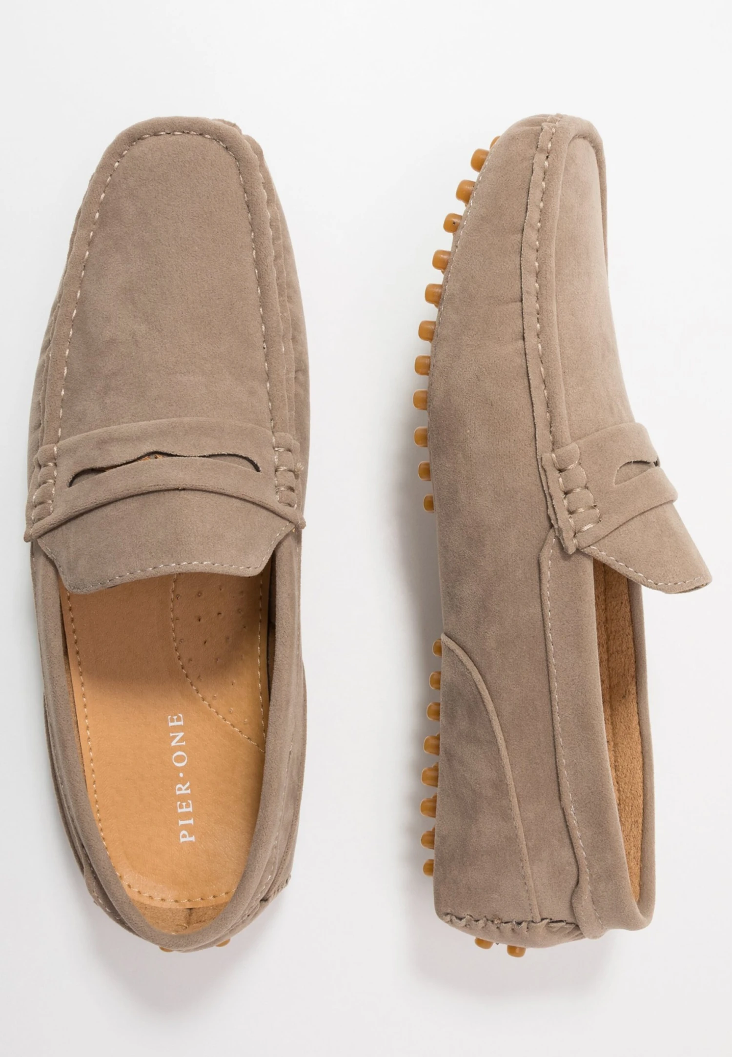 Pier One Unisex - Mocasines - Taupe 2 Pier One Unisex - Mocasines - Taupe - Imagen 2