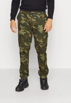 Pier One Pantalones Cargo - Black/Olive