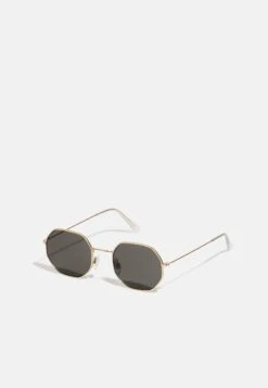 Pier One Unisex - Gafas De Sol - Gold-Coloured/Black