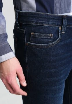 Pier One Basic - Vaqueros Rectos - Dark Blue Denim -Elegancia Tienda De Ventas cab4c5a817d8404784a40aa6e7e7d551