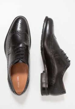 Pier One Leather - Zapatos Con Cordones - Black -Elegancia Tienda De Ventas d47b1b97ff7149479a6f5f2b78a5cdf6