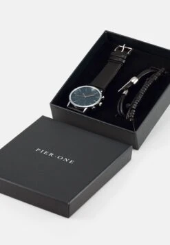Pier One Set - Reloj - Black -Elegancia Tienda De Ventas e3698392312245d48955706d88c064dc