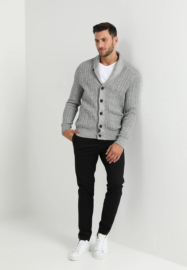 Pier One Chaqueta De Punto - Mottled Dark Grey 2 Pier One Chaqueta De Punto - Mottled Dark Grey - Imagen 2