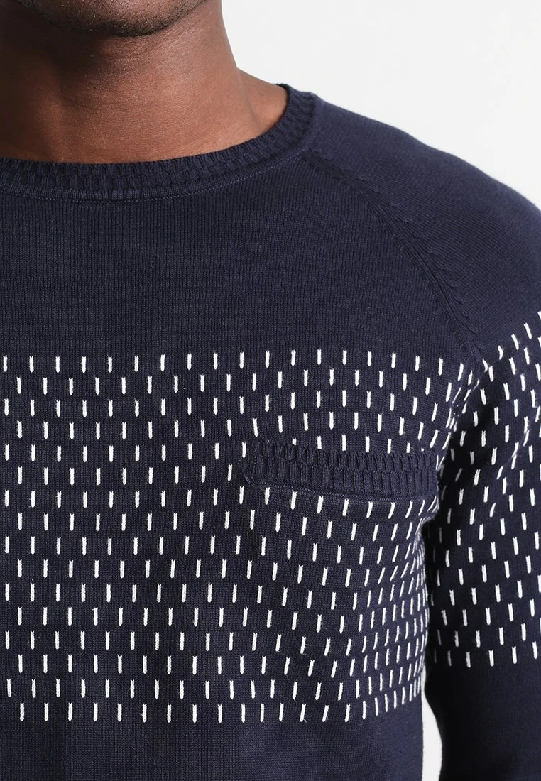 Pier One Jersey De Punto - Dark Blue 4 Pier One Jersey De Punto - Dark Blue - Imagen 4