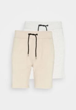 Pier One 2 Pack - Shorts - Grey/Beige -Elegancia Tienda De Ventas f4599e2dafe14214b9e4b26698b6585e