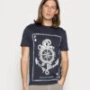 Pier One Camiseta Estampada - Dark Blue