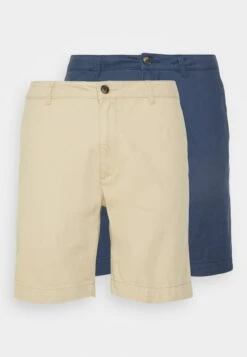 Pier One 2 Pack - Shorts -Dark Blue/Tan -Elegancia Tienda De Ventas f9a892a3b0b34fe9815664d9ef698d9f